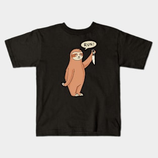 Sloth Run Kids T-Shirt